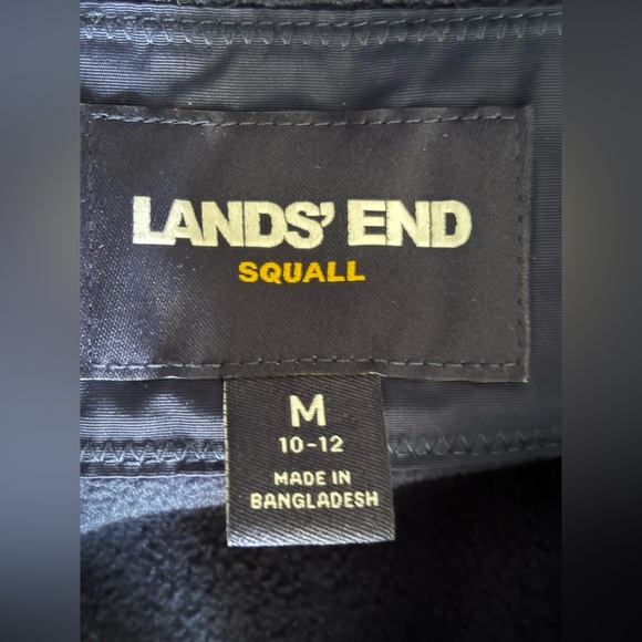 Lands’ End Squall Hooded Long Parka Winter Lined Warm Coat Parka Navy Blue - Picture 7 of 15